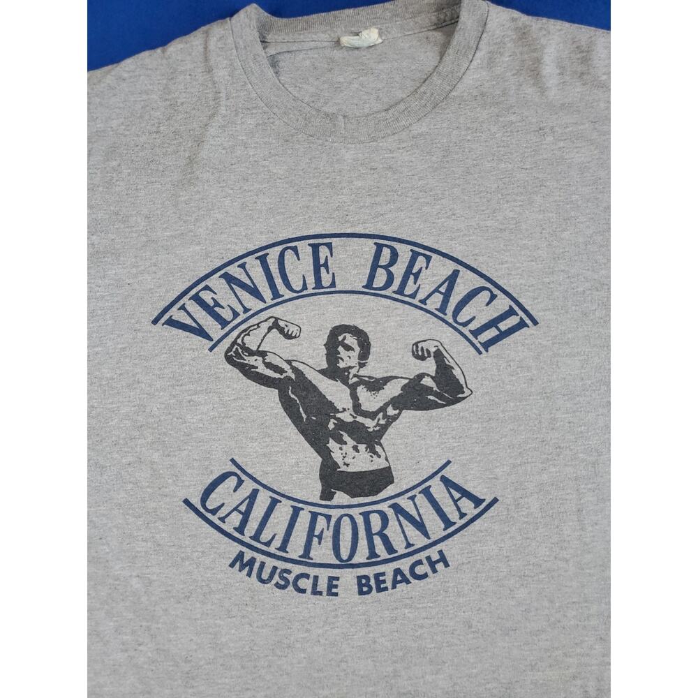 Vintage Venice Beach California Muscle Beach Arnold T Shirt Men's Size Medium - Picture 11 of 16